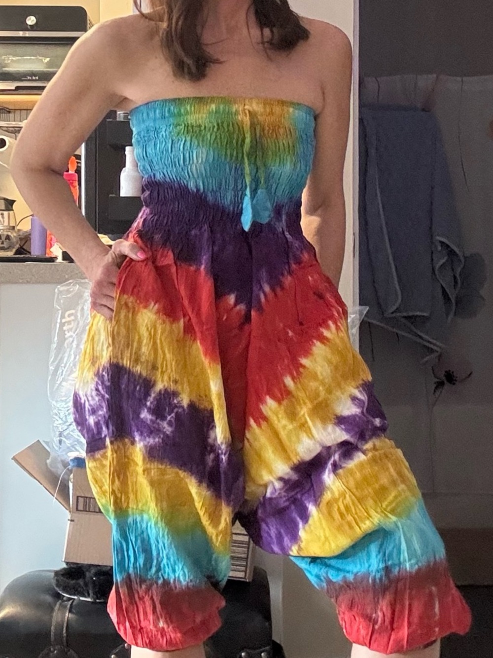 🌈 Tie-Dye Harem Pants 2-Way